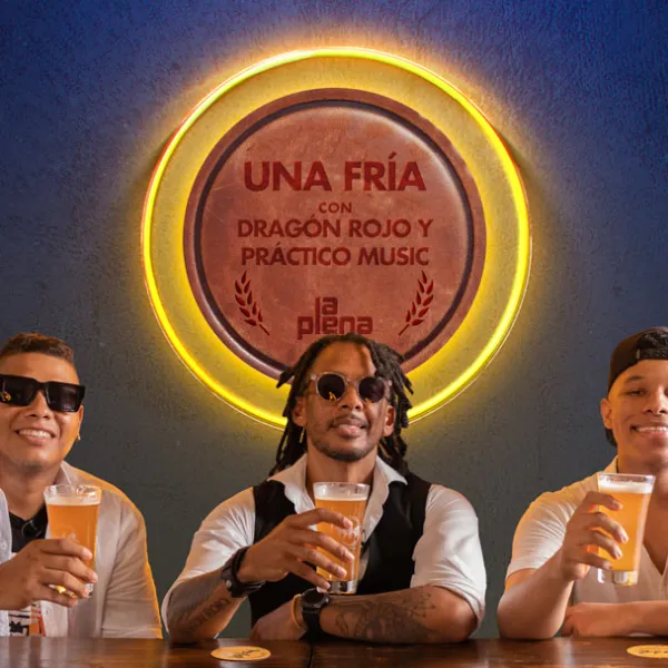 Una Fría con Dragón Rojo y Práctico Music