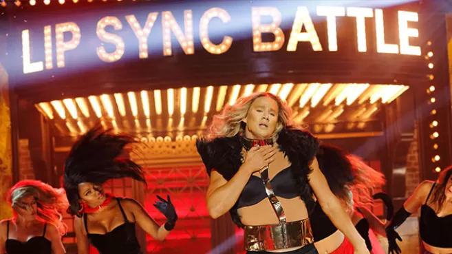 Channing Tatum como Beyoncé en Lip Sync Battle