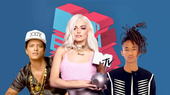 Bruno Mars, Beba Rexha con el premio MTV EMA, y Jaden Smith