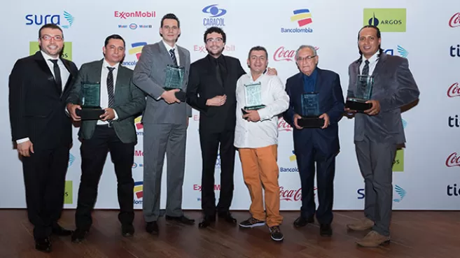 Ganadores Titanes Caracol 2016 junto a Andrés Cepeda