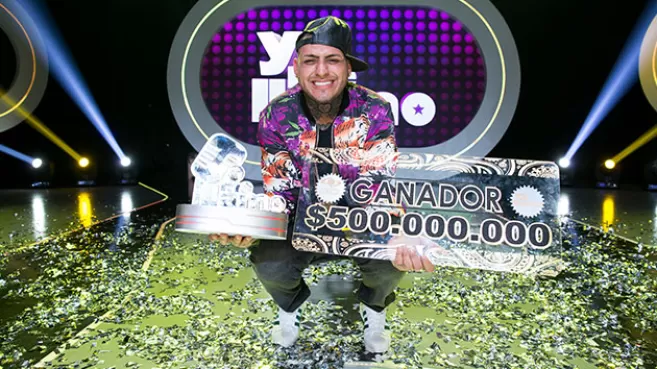 Imitador de Nicky Jam en Yo me Llamo con el premio de $500.000.000