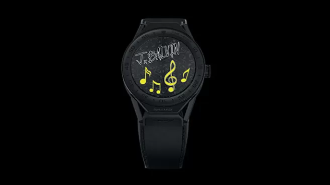 Reloj Smartwatch TAG Heuer J Balvin Connected Modular 45 color Negro