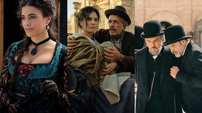 Escenas de películas italianas ambientadas en el siglo XIX 