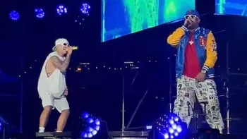 Big Yamo y Ferxxo cantando Tocarte toa en Chile en el Ferxxocalipsis Tour 2024